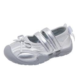 Little Girls Bow Mesh Sneakers, Dual Hook & Loop Straps, Breathable Upper, Non Slip Soft Sole Shoes for Daily Outdoor Wear