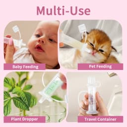Colostrum Collector kit, 3ml/6pcs Breast Milk Collection Baby Feeding, Reusable, Heat & Freezer Resistant, BPA-Free