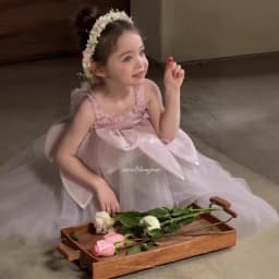 2025 New Girls' Tank Top Skirt Summer Children's Strap Skirt Baby Girls' Summer Dress Children's Princess Dress