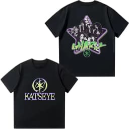 Kpop KATSEYE Kids T-shirt Boys Girls Cotton Tee Summer Short Sleeve Tops Katseye Fans Gift T-shirt Harajuku Children's Clothing