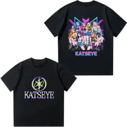 Kpop KATSEYE Kids T-shirt Boys Girls Cotton Tee Summer Short Sleeve Tops Katseye Fans Gift T-shirt Harajuku Children's Clothing