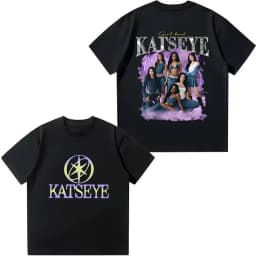 Kpop KATSEYE Kids T-shirt Boys Girls Cotton Tee Summer Short Sleeve Tops Katseye Fans Gift T-shirt Harajuku Children's Clothing