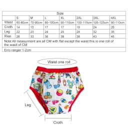 New Adult Baby Girl Baby Traning Pants Waterproof Reusable Nappies For Adult Baby Boy Adult Diaper Potty Underwear Panties