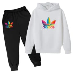 2026Latest Model Kids Boy Girl 3-12YearsSweatshirt+Trousers Autumn Hoodie Letters Sports Pullover Coat Leisure Fashion Set