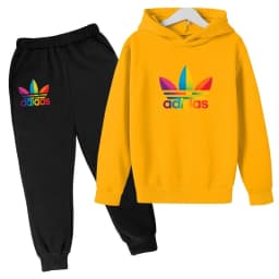 2026Latest Model Kids Boy Girl 3-12YearsSweatshirt+Trousers Autumn Hoodie Letters Sports Pullover Coat Leisure Fashion Set