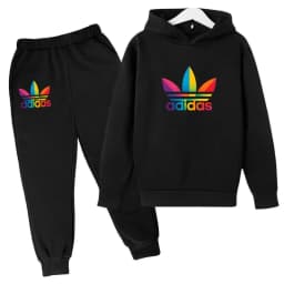 2026Latest Model Kids Boy Girl 3-12YearsSweatshirt+Trousers Autumn Hoodie Letters Sports Pullover Coat Leisure Fashion Set