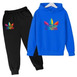 2026Latest Model Kids Boy Girl 3-12YearsSweatshirt+Trousers Autumn Hoodie Letters Sports Pullover Coat Leisure Fashion Set