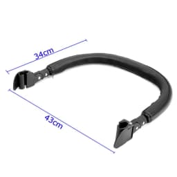 Baby Trolley Pushchair Armrest Handle Detachable Safe Armrest Baby Trolley Accessories Suitable for Bumper Bar Replacement
