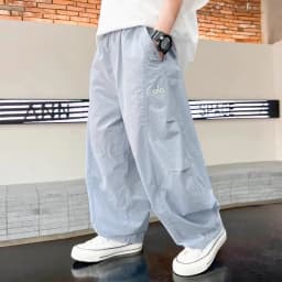 Teen Boys Pants 2026 New Spring Autumn Pants Children's Straight Trousers Teenager Wide-legged Cargo Pants Kids Loose Clothes