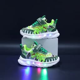2026 New Boys Led Lighted Shoes Fashion Mickey Children's Casual Sneakers Kids Luminous Shoes Sport Shoes Lighted Shoes