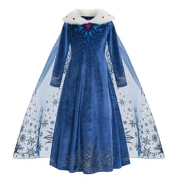 Girls Ice Fantasy Princess Mesh Ball Gown Kids Cosplay Dress for Halloween Carnival Birthday Theme Party Role Play Dress-Up