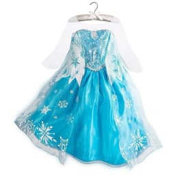 Girls Ice Fantasy Princess Mesh Ball Gown Kids Cosplay Dress for Halloween Carnival Birthday Theme Party Role Play Dress-Up