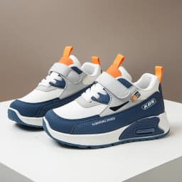 PU Leather Sport Shoes For Children 2025 Trend Fashion Kid's Sneakers Soft-soled Outdoor Boy's Girl's Running Shoes
