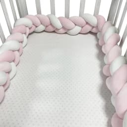 3 Shares Toddler Baby Bed Bumpers In The Crib Newborn 1M/2M/3M/4M Baby Crib Protector Bed Braid Knot Cushion for Infant Kids