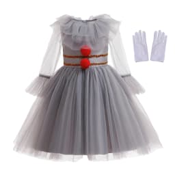 Boys Girls Cosplay Scary Clown Halloween Costume Kids Carnival Children Cosplay Party Dress Up Clothing