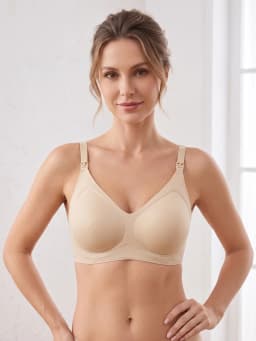 3Pcs Seamless Nursing Bra Wireless Maternity Bra One-Hand Clip Open Breastfeeding Bra Adjustable Straps Pregnancy Lingerie