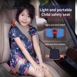 Ifold Portable Baby Car Seat Safety Cushion Travel Pocket Foldable Child Car Safety Seats Harness The Grab and Go Booster