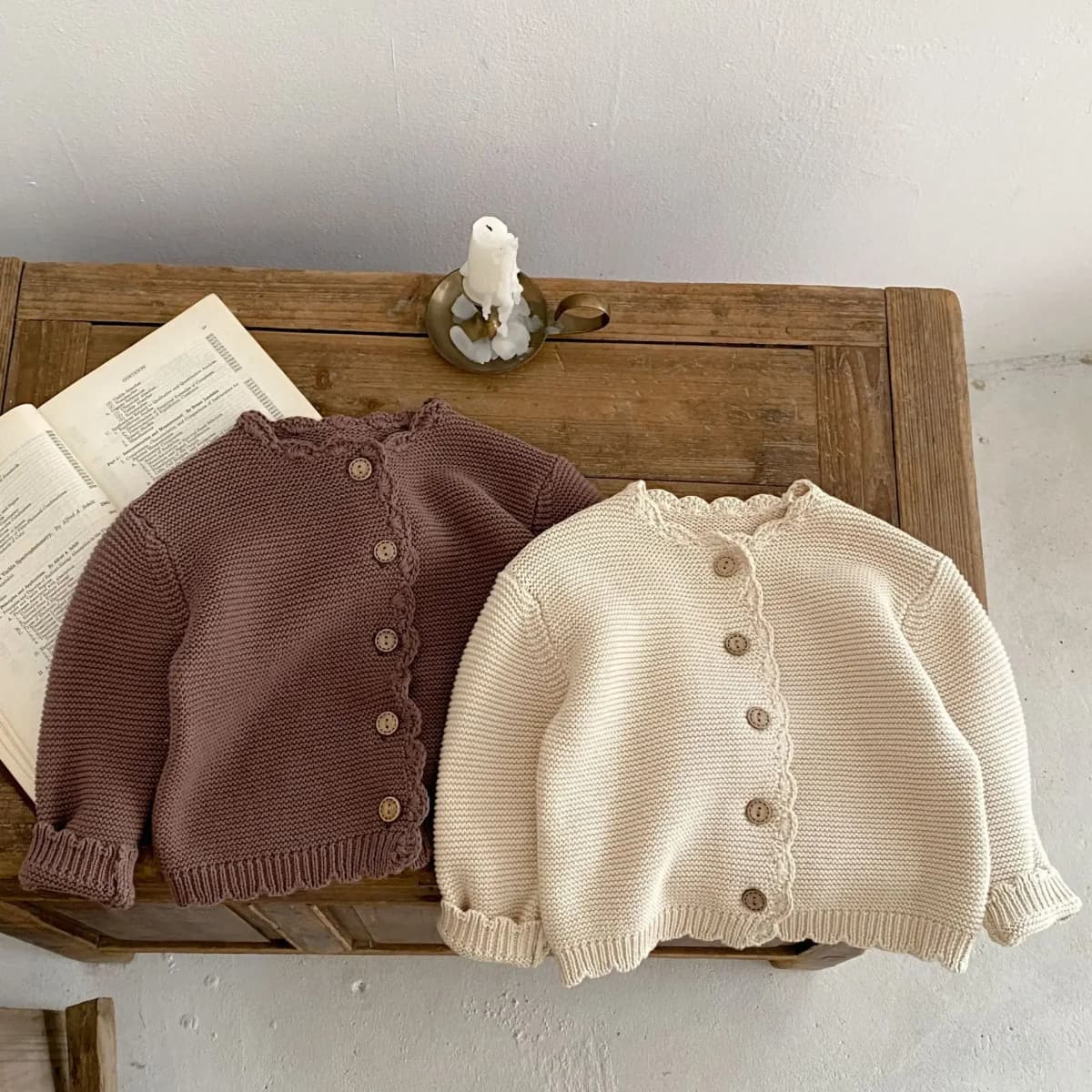 Autumn Baby Cardigan - Long Sleeve Knit Sweater Coat for Boys & Girls | Versatile O-Neck Jacket Winter Baby Girl Cardigan