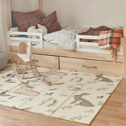 Moby-System Large Double-Sided Foam Foldable XPE Educational Mat Infant Children Soft Anti-Slip Boho