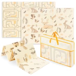Moby-System Large Double-Sided Foam Foldable XPE Educational Mat Infant Children Soft Anti-Slip Boho