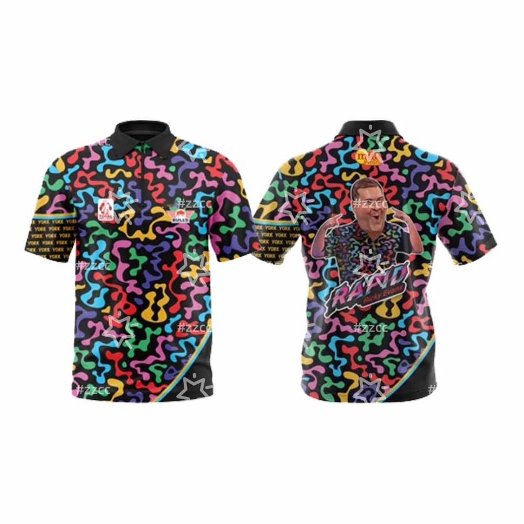 Ricky Evans Shirt (MULTI 2025) Dart competition uniform Darts Polo Shirt Sports Men's T-Shirt Kid's Clothing Tee Y2k Woman