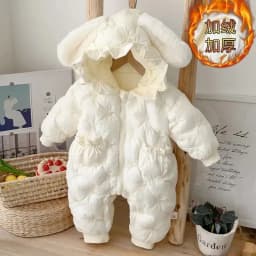 Thick New Winter Clothes Jumpsuit Cotton Clothes Baby Romper Clothes Super Cute Going Out 100 Days Newborn Loungewear Outfit