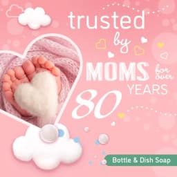 Plant-Based Liquid Dish Soap and Dishwashing Detergent for Baby Bottle, Fragrance Free Baby Essentials, 18 fl oz
