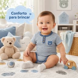 Kit 5 Bodysuits Baby Boy Short Sleeve 60% Cotton 40% Polyester 3m 6m 9m Infant Clothing