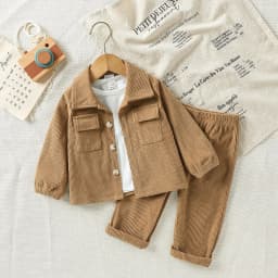 Four-Season Baby Boy Jacket and Pants Two-Piece Set, Stylish and Versatile, Suitable for Everyday Wear, Classic and Durable for Outings
