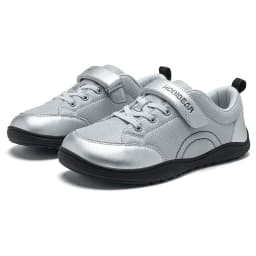 HOBIBEAR Wide Width Shoes Kids Barefoot Hook-Loop Sneakers Artificial Leather Mesh Lightweight Zero Drop Walking Shoes