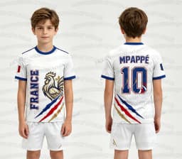 2026 Special NO.10 Mbappé Football Jersey Shorts Set Women Men France Flag Fans Shirt and Shorts Summer Kids 2 Piece Set