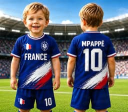 2026 Special NO.10 Mbappé Football Jersey Shorts Set Women Men France Flag Fans Shirt and Shorts Summer Kids 2 Piece Set