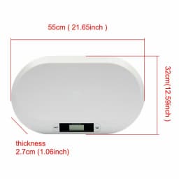 Digital Baby Scale with 20kg Capacity Kitchen Scales Pet Scale Tare Function Accurate Measurement for Infant & Pet Weighing