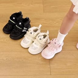 2025 New Autumn Children Shoes Leather Toddler Kids Sport Shoes Bling Cute Butterfly Soft Sole Fashion Girls Sneakers