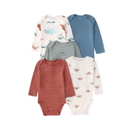 2026 Baby Bodysuit 5-pack Infantil Jumpsuit Boy Girls Clothes Long Sleeve 100% Cotton Newborn Body Bebe Clothing Kids Costume