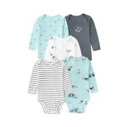 2026 Baby Bodysuit 5-pack Infantil Jumpsuit Boy Girls Clothes Long Sleeve 100% Cotton Newborn Body Bebe Clothing Kids Costume
