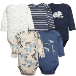 2026 Baby Bodysuit 5-pack Infantil Jumpsuit Boy Girls Clothes Long Sleeve 100% Cotton Newborn Body Bebe Clothing Kids Costume