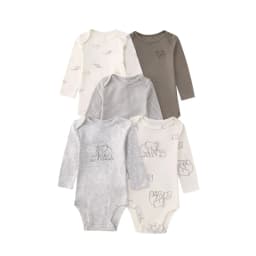 2026 Baby Bodysuit 5-pack Infantil Jumpsuit Boy Girls Clothes Long Sleeve 100% Cotton Newborn Body Bebe Clothing Kids Costume