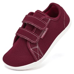 HOBIBEAR Boys Girls Barefoot Shoes Hook Loop Wide Toe Sneakers Mesh Lightweight Breathable Shoes(Toddler/Little/Big Kid)