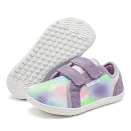 HOBIBEAR Boys Girls Barefoot Shoes Hook Loop Wide Toe Sneakers Mesh Lightweight Breathable Shoes(Toddler/Little/Big Kid)