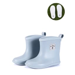 Tree Grandpa Toddler Rain Boots Baby Kids Easy-on Rain Shoes Children Waterproof Shoes for Boys Girls(1-6 Years)