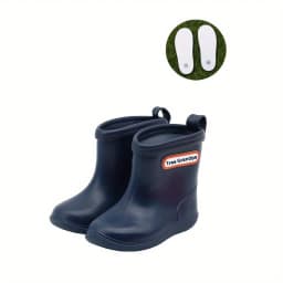 Tree Grandpa Toddler Rain Boots Baby Kids Easy-on Rain Shoes Children Waterproof Shoes for Boys Girls(1-6 Years)