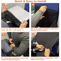 New 1Pcs Kids Airplane Seat Extender Flannel Toddler Airplane Bed with Side Pocket Comfort Breathable Travel Foot Rest Hammock