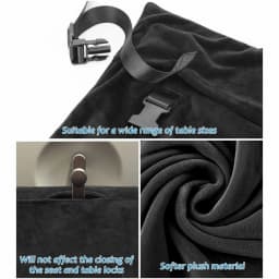 New 1Pcs Kids Airplane Seat Extender Flannel Toddler Airplane Bed with Side Pocket Comfort Breathable Travel Foot Rest Hammock
