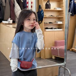 2026 Spring New Children Long Sleeve T Shirts Fashion Girls False Two Piece T Shirts Kids Casual Tops Baby Boy Cotton Tees