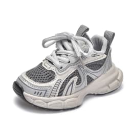 Boys Girls Running Shoes Mesh Breathable Children Sneakers Thick Soft Sole 2025 New Fashion Kids Sports Shoes for Students Trend