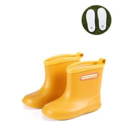 Tree Grandpa Toddler Rain Boots For Boys And Girls - Lightweight Flexible Rubber Kid Rain Boot With Non Slip Sole Slip-on Design