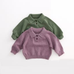 MILANCEL 1-7 Y Kids Sweater Turn Down Collar Girls Knit Wear Warm Boys Sweaters Cotton Kids Girls Knit Wear