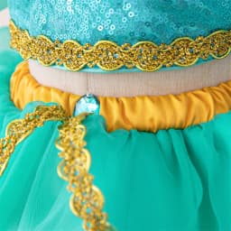 Baby Girls Jasmine Princess Dresses Girl Cosplay Party Dress Toddler Birthday Baptism Tulle Gown Kids Christmas Pageant Costumes