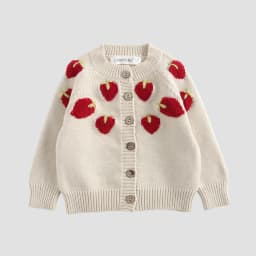 Ircomll Autumn New Thick 1-6Y Kids Knitted Cardigan Cute Duck Pattern Children Sweater Outerwear For Baby Boys Girls Daily Wear